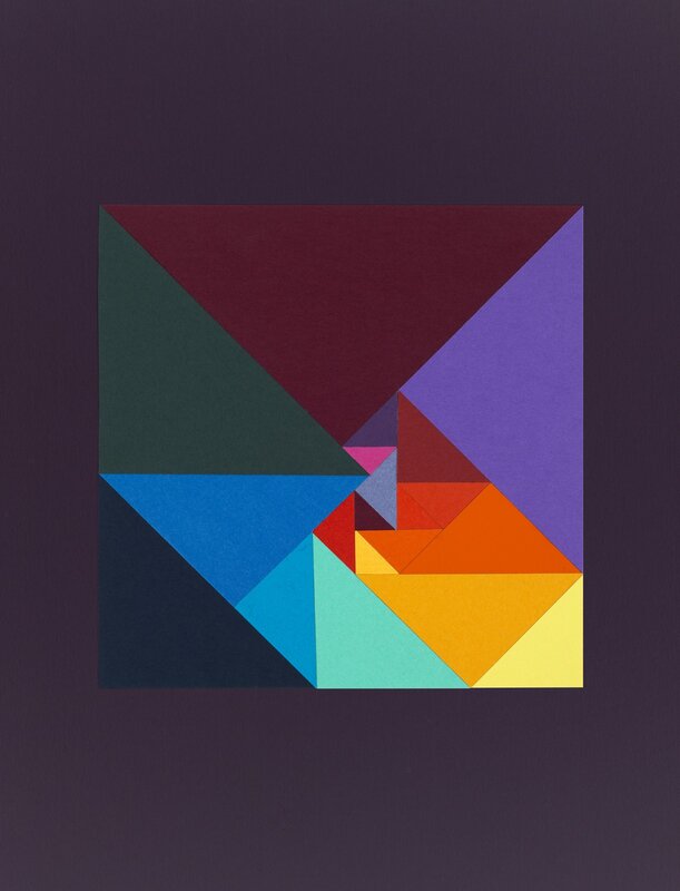 Colorful Geometric Shapes — Purple, Calm