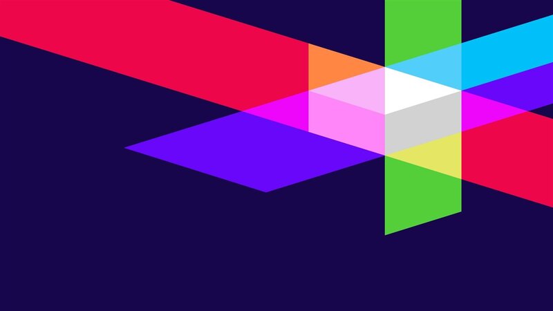 Colorful Geometric Shapes — Purple