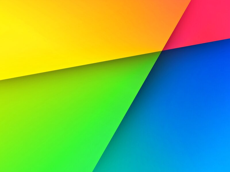 Colorful Geometric Shapes — Yellow, Vibrant