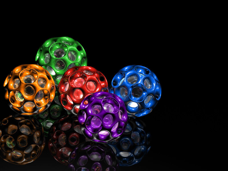 Colorful Geometric Spheres — Green