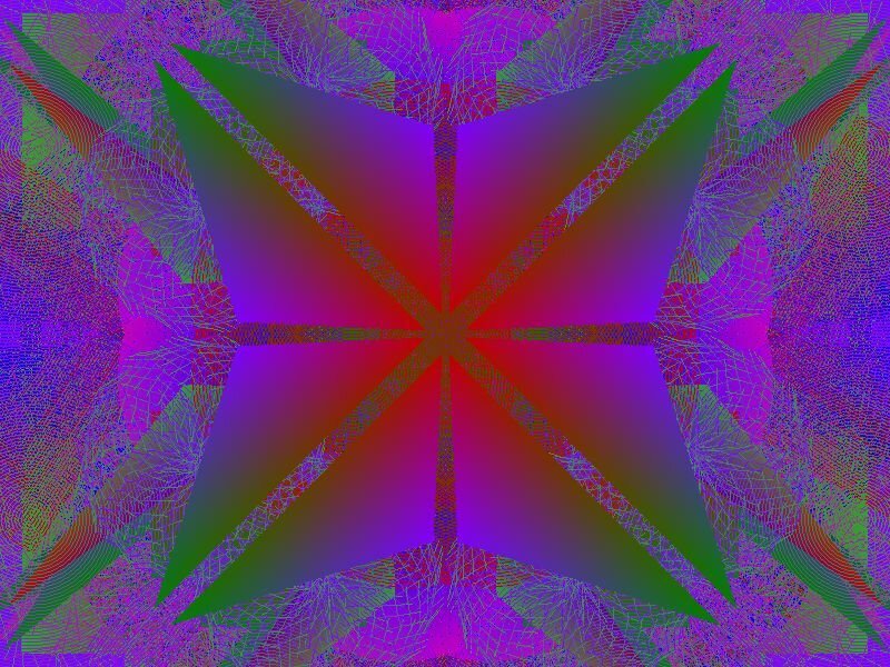 colorful geometric star pattern