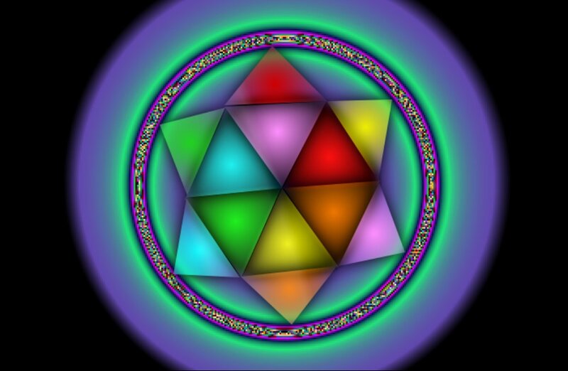 Colorful Geometric Star