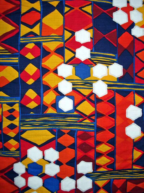 colorful geometric textile pattern