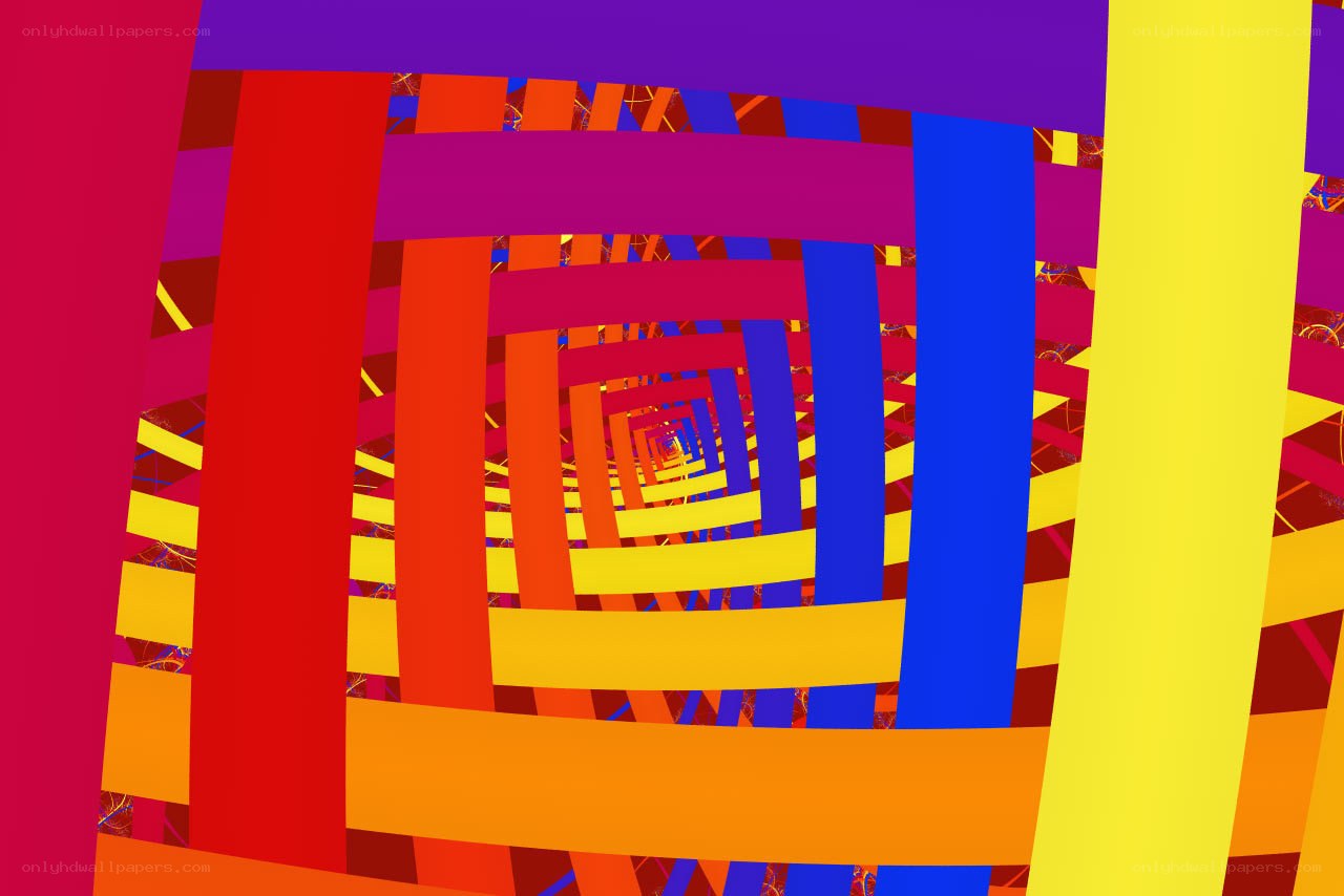 Colorful geometric tunnel