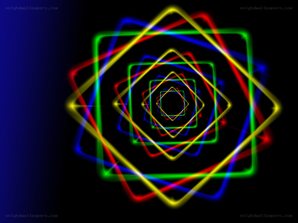 colorful geometric tunnel