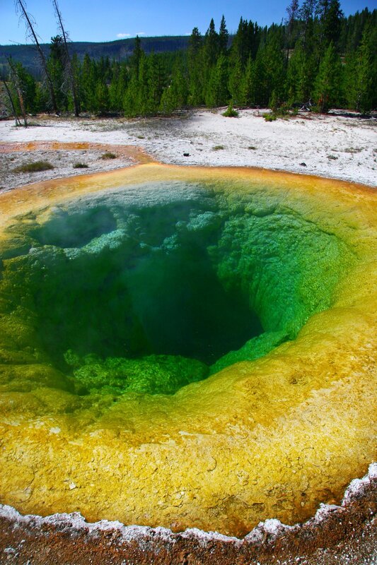 Colorful geothermal spring