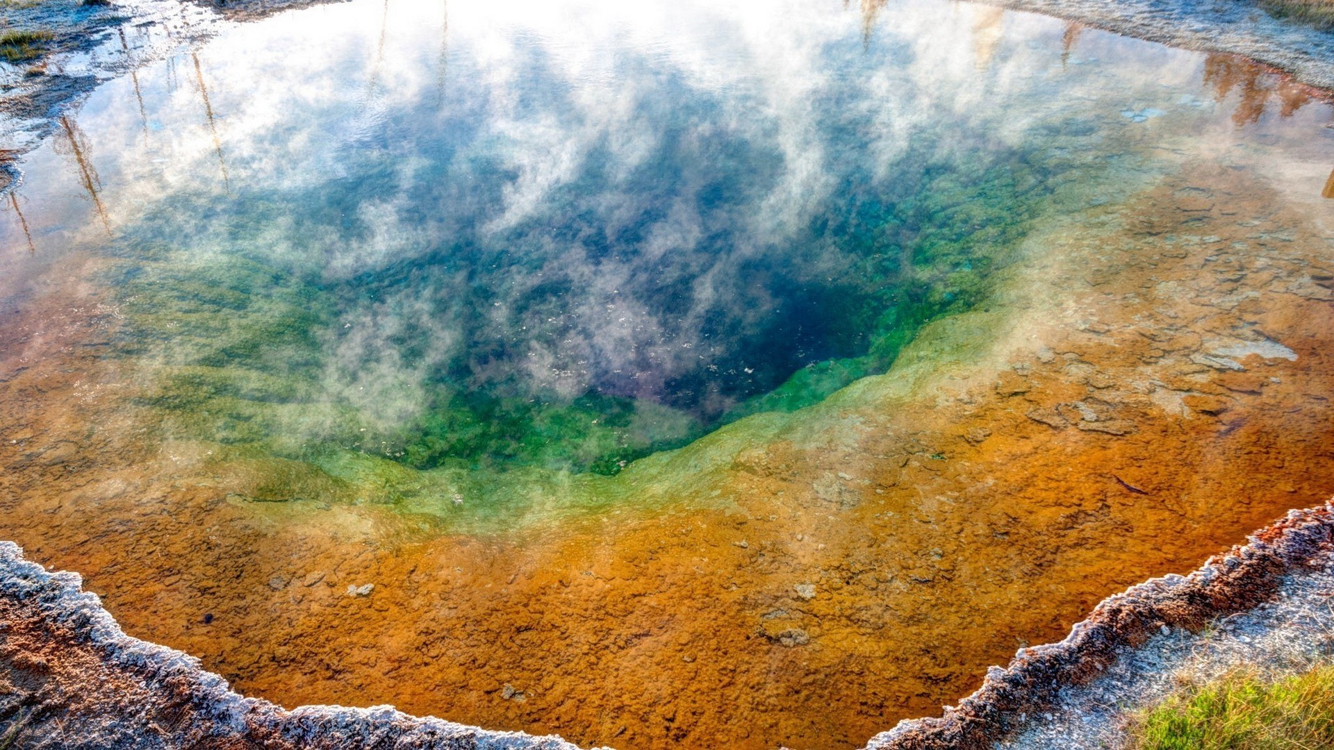 Colorful geothermal spring