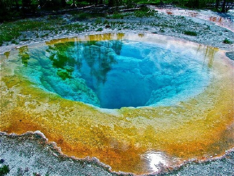 Colorful geothermal spring