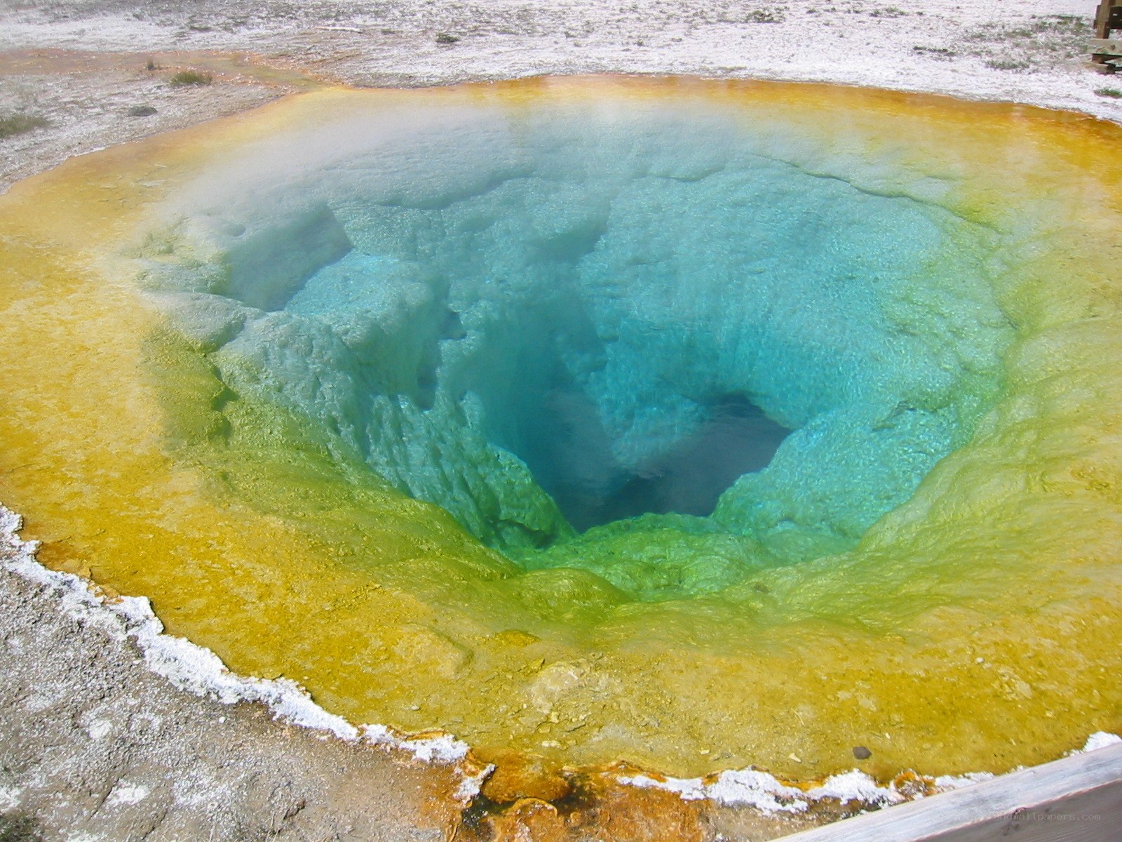 colorful geothermal spring