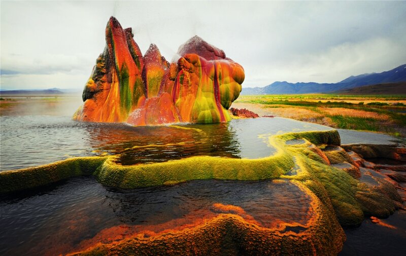Colorful Geyser Formation