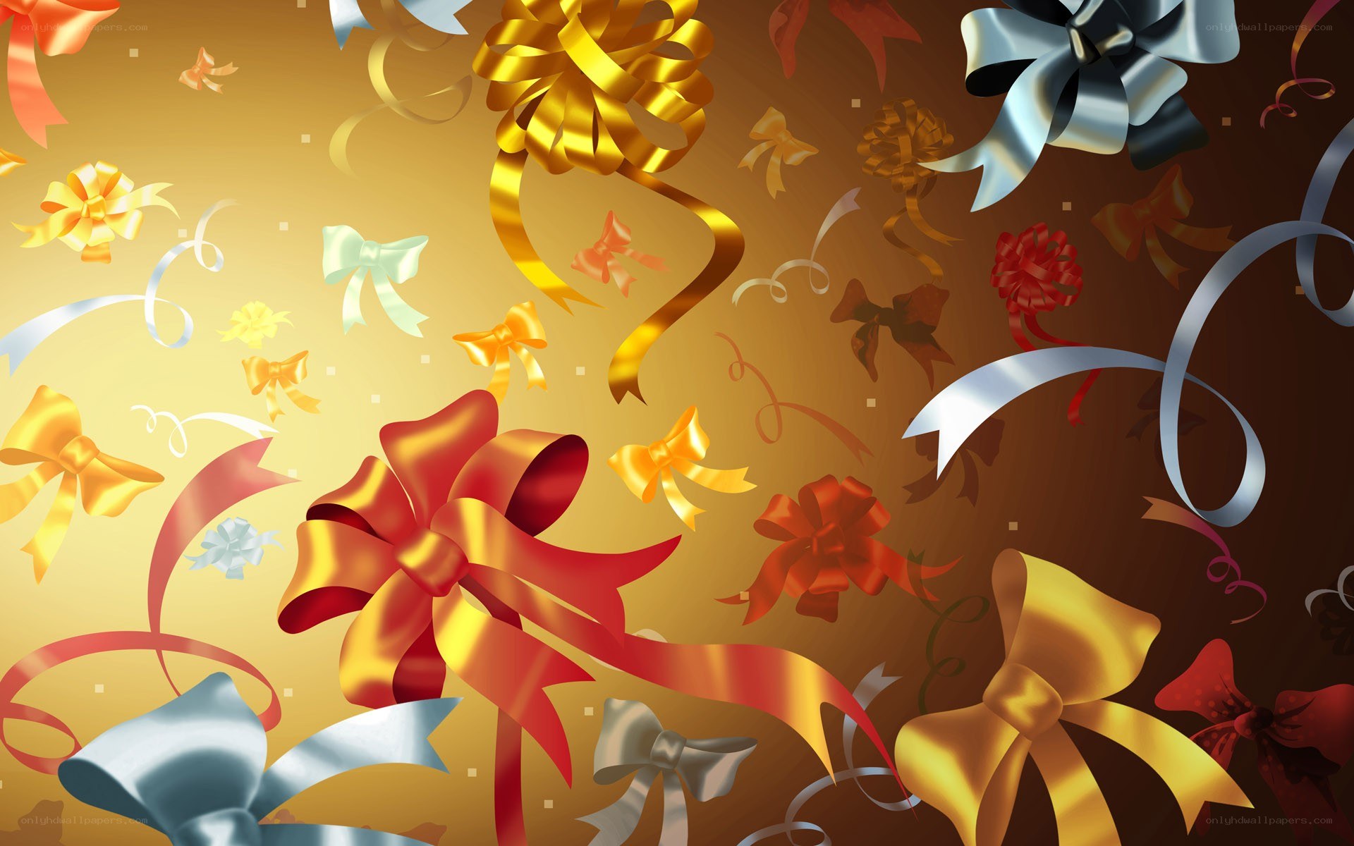 colorful gift bows background