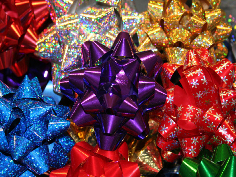 Colorful Gift Bows — Purple