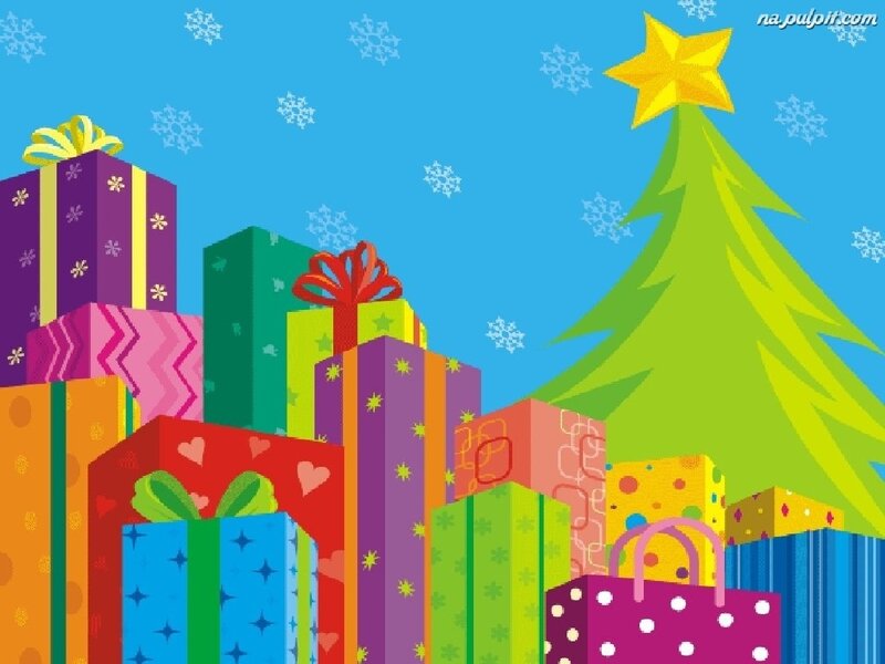 Colorful Gift Boxes — Blue