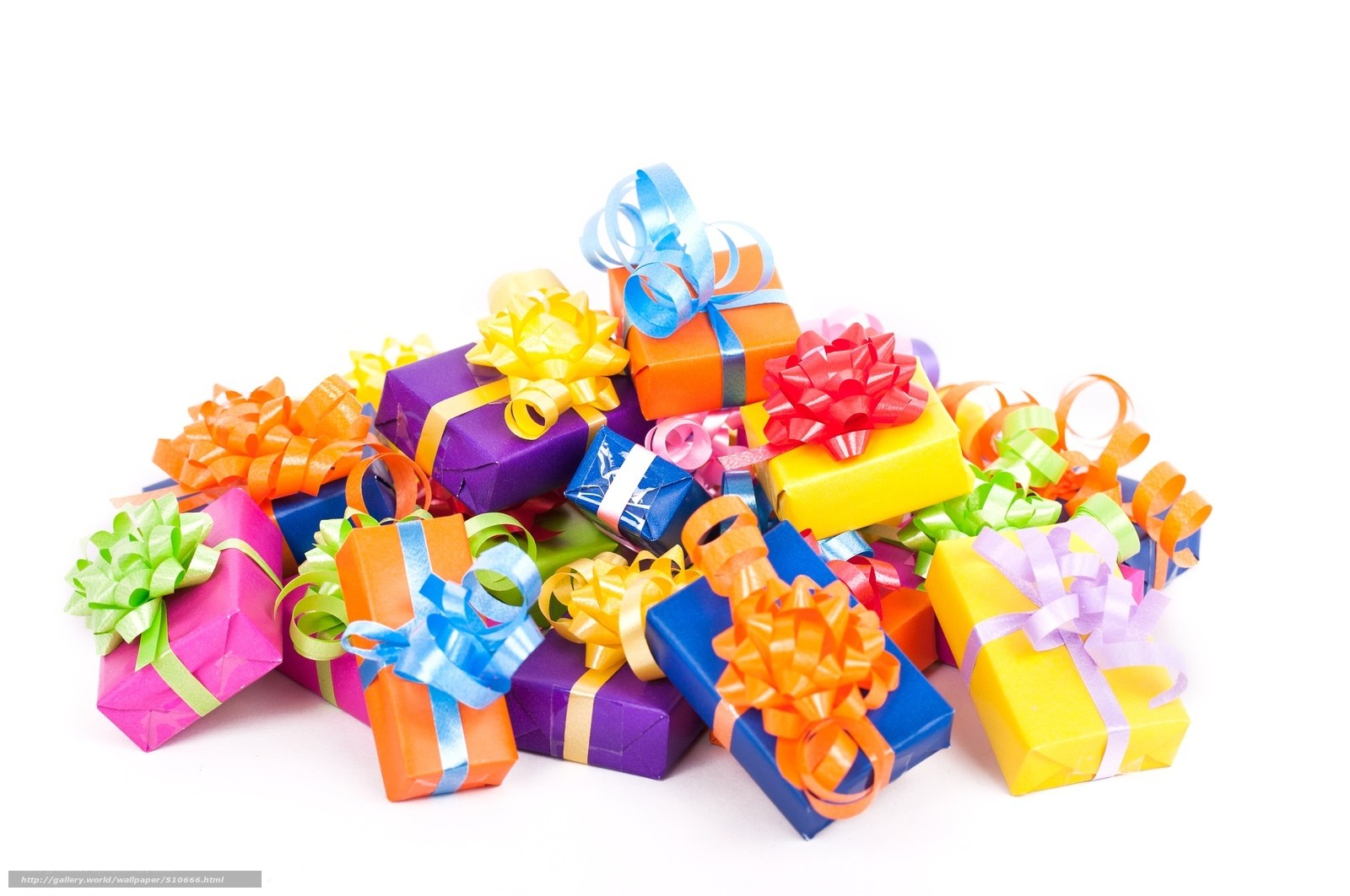 Colorful gift boxes pile