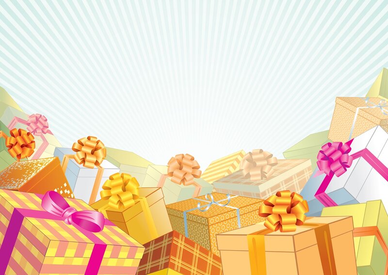 Colorful Gift Boxes — Yellow