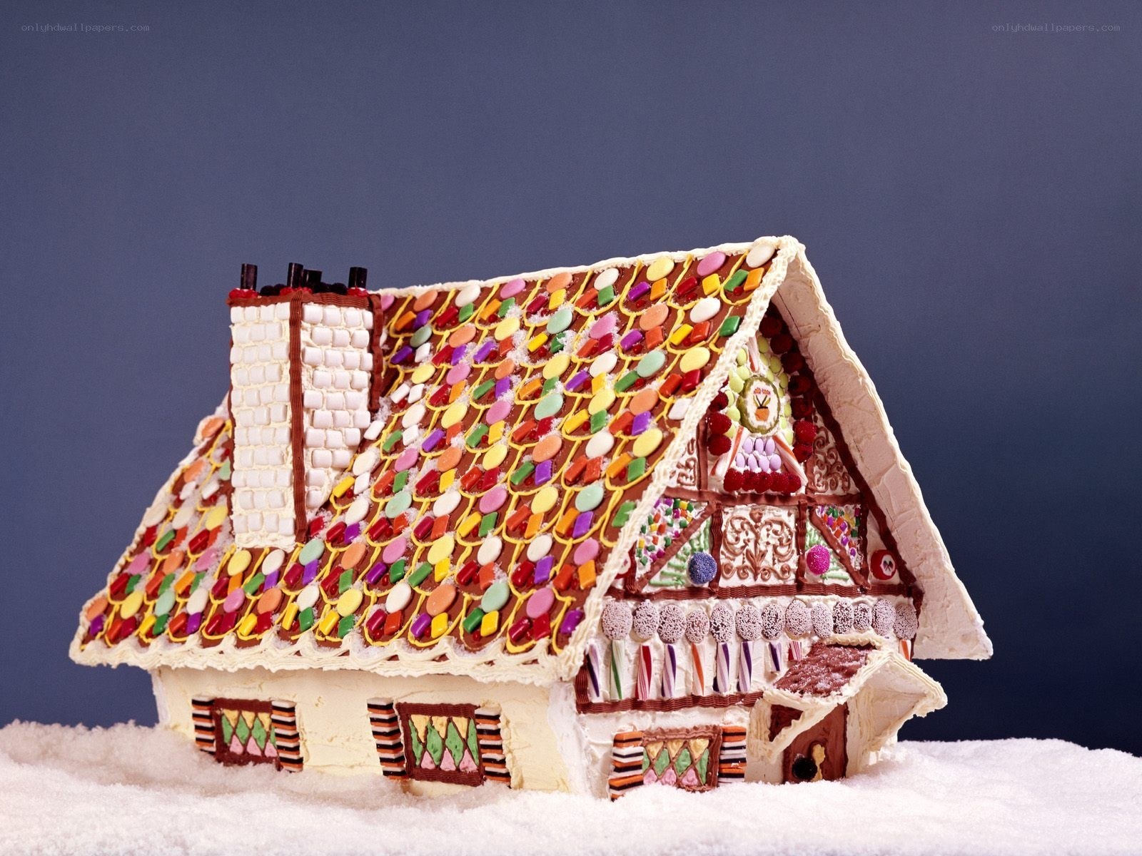 colorful gingerbread house
