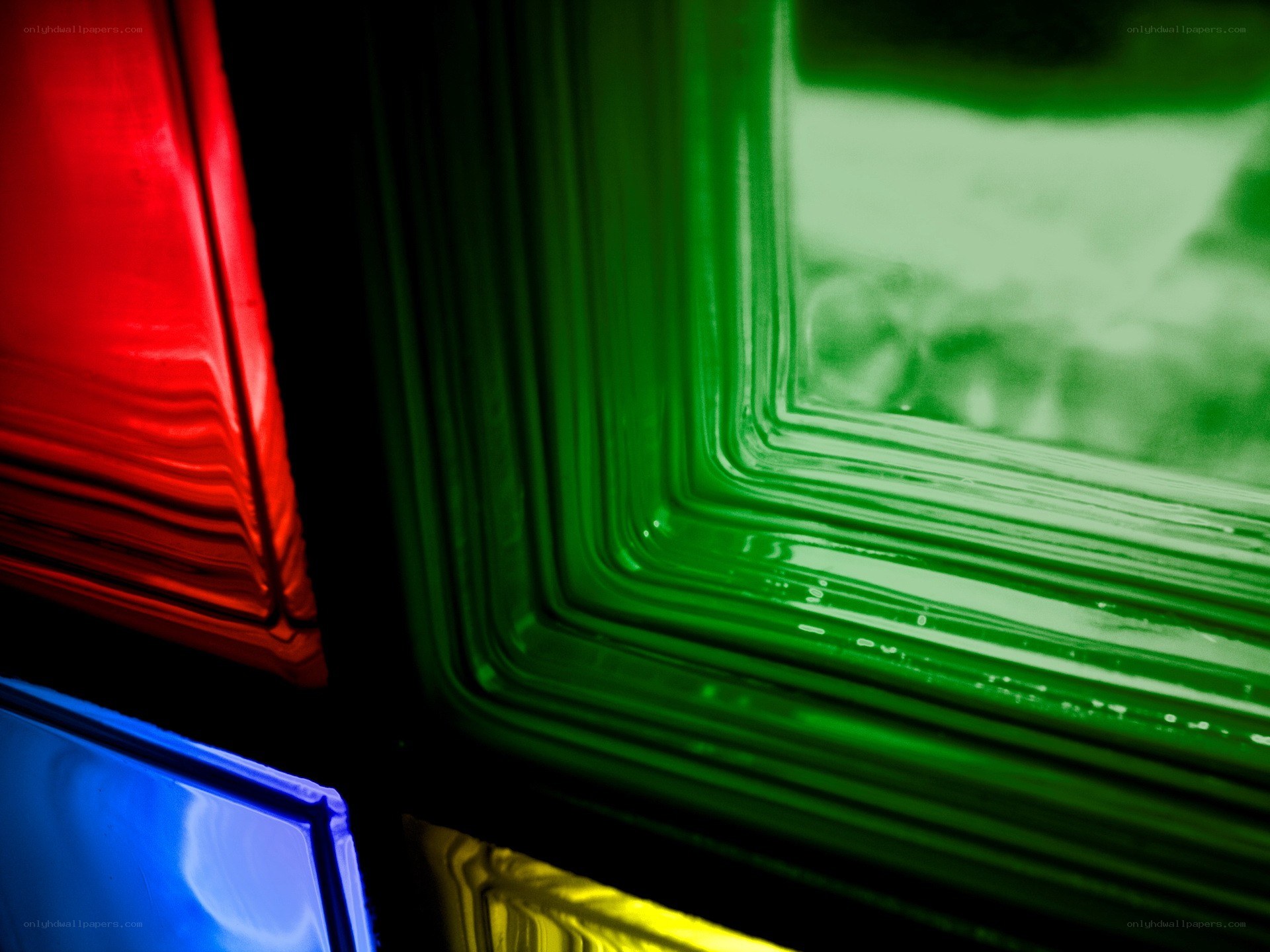 Colorful glass blocks