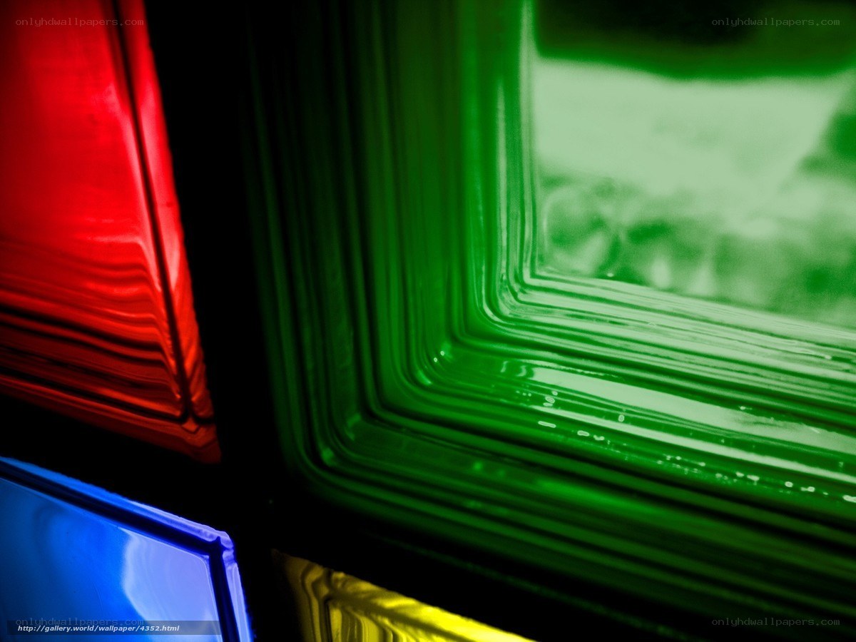 Colorful glass blocks
