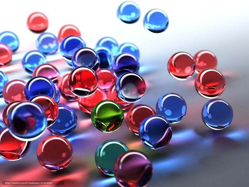 Colorful glass marbles