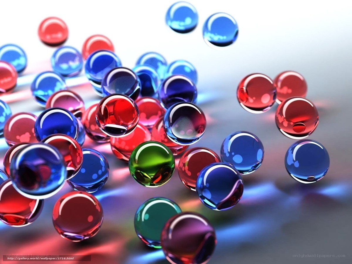 Colorful glass marbles