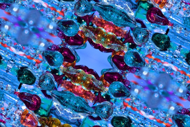 Colorful Glass Ornaments — Blue