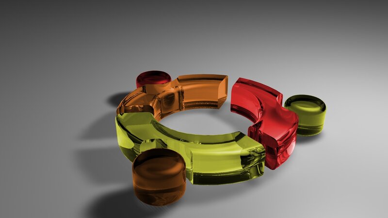 colorful glass puzzle pieces