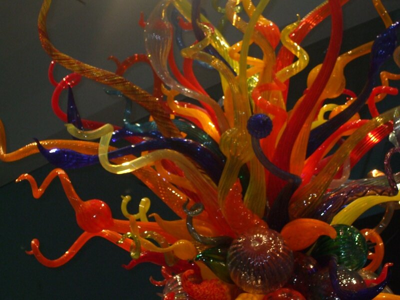 Colorful Glass Sculpture — Red, Vibrant, Photograph, Art
