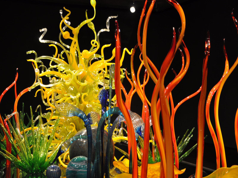 Colorful Glass Sculpture — Yellow