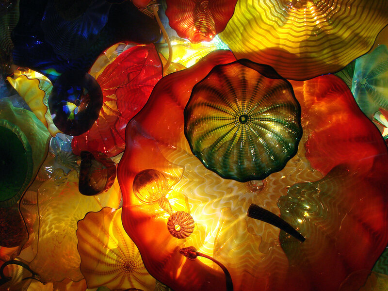 Colorful Glass Sculptures — Red, Vibrant