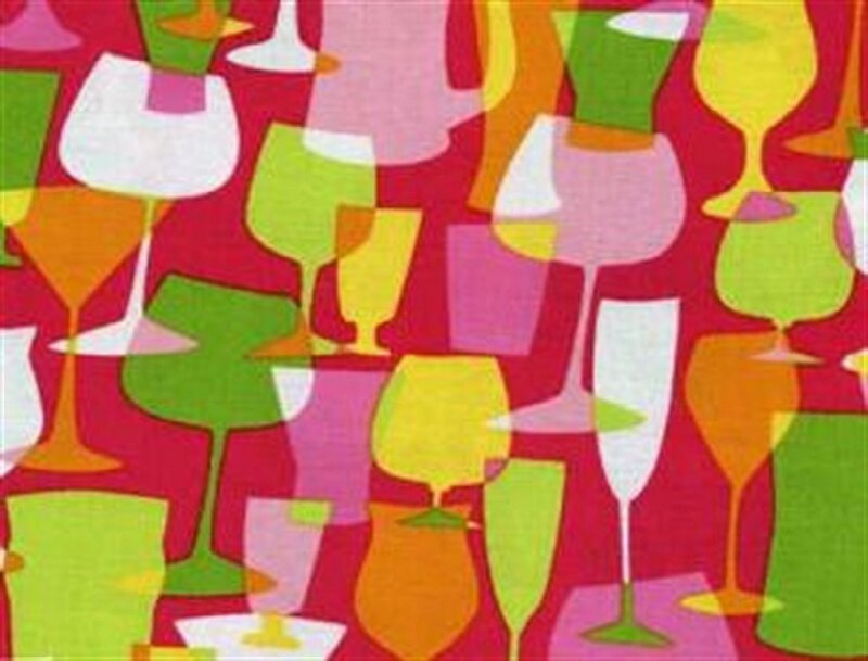 Colorful Glass Shapes — Red