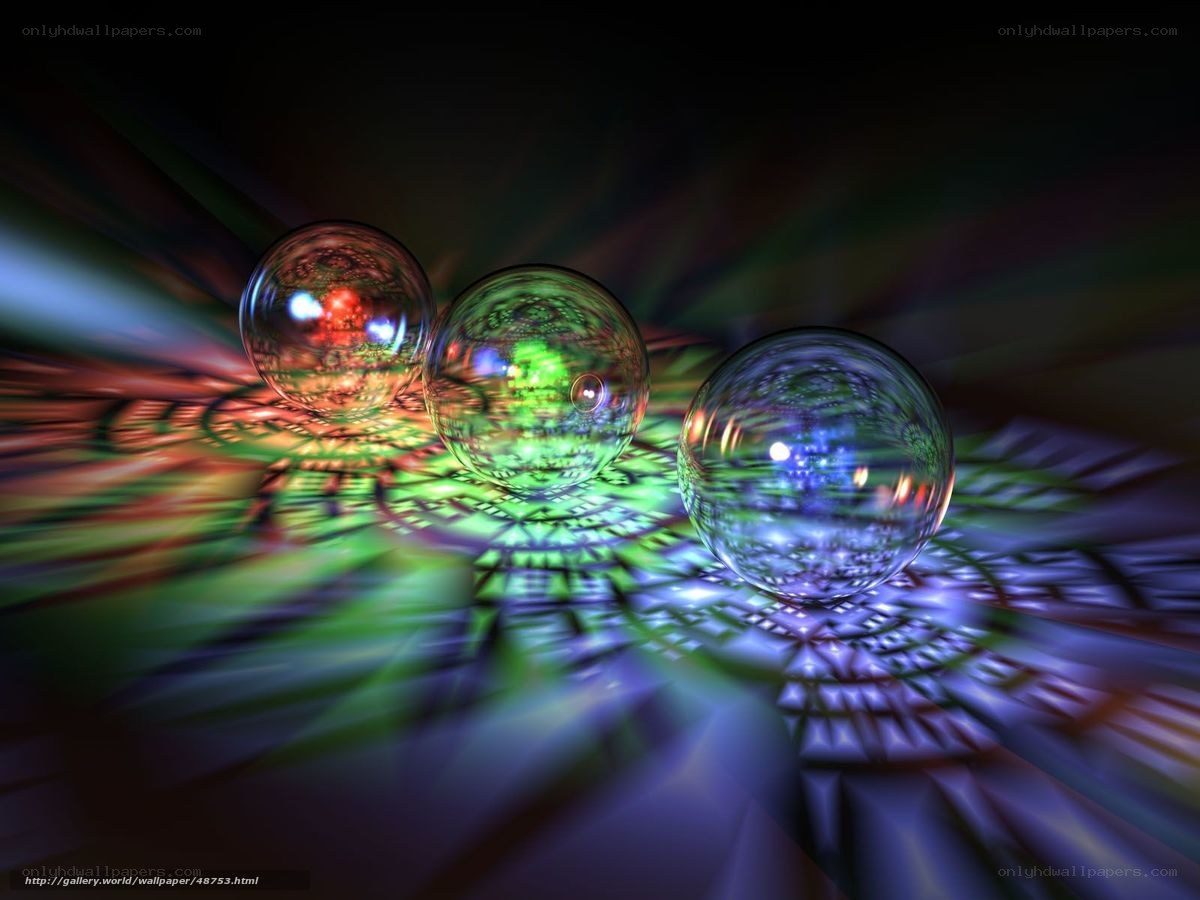 Colorful glass spheres on patterned surface