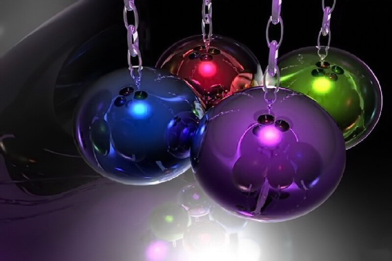 Colorful Glass Spheres — Purple