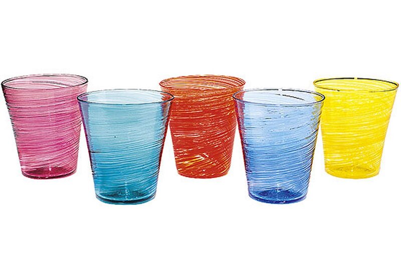 Colorful Glass Tumblers