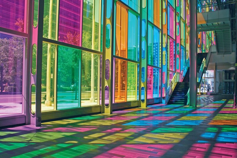 Colorful Glass Windows — Green