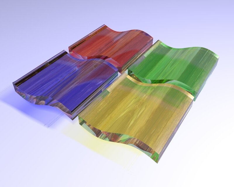 Colorful glass windows