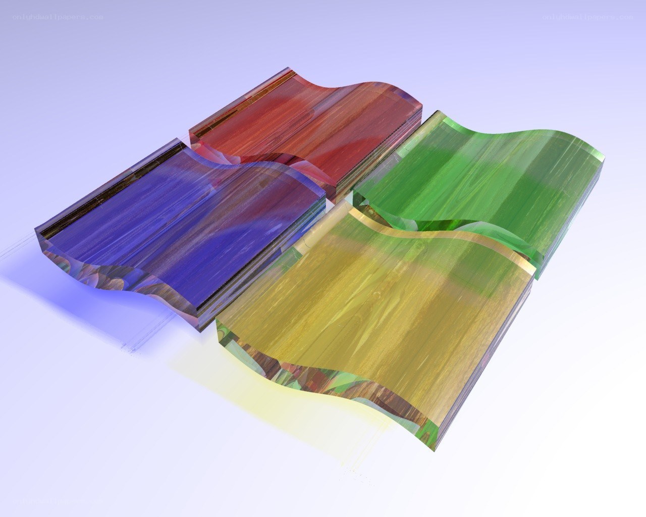 Colorful glass windows