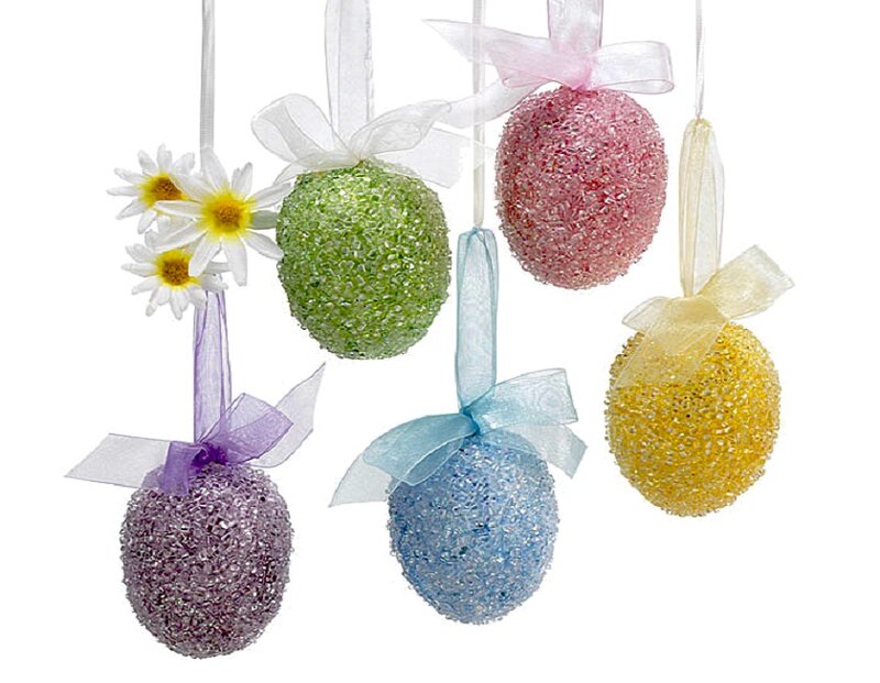 Colorful Glitter Eggs