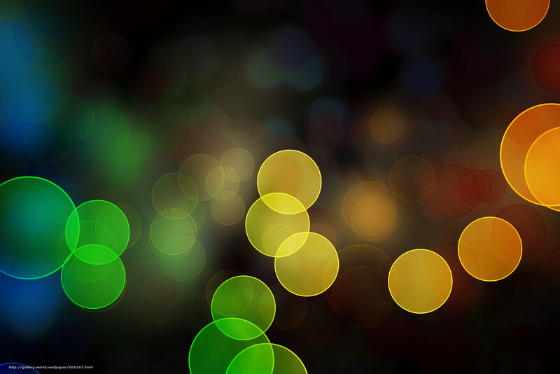 Colorful Glowing Circles — Green