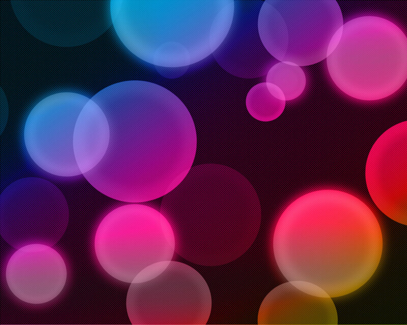 Colorful Glowing Circles — Pink