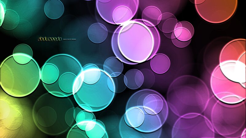 Colorful Glowing Circles — Purple