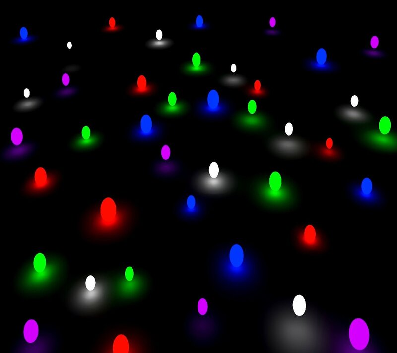 Colorful Glowing Dots
