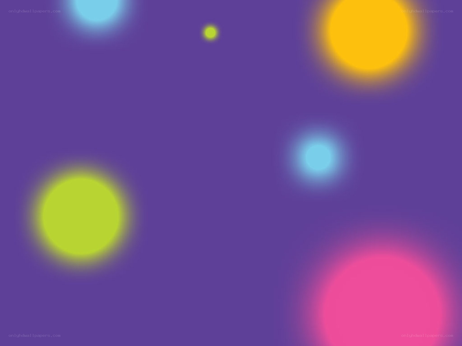 colorful glowing orbs