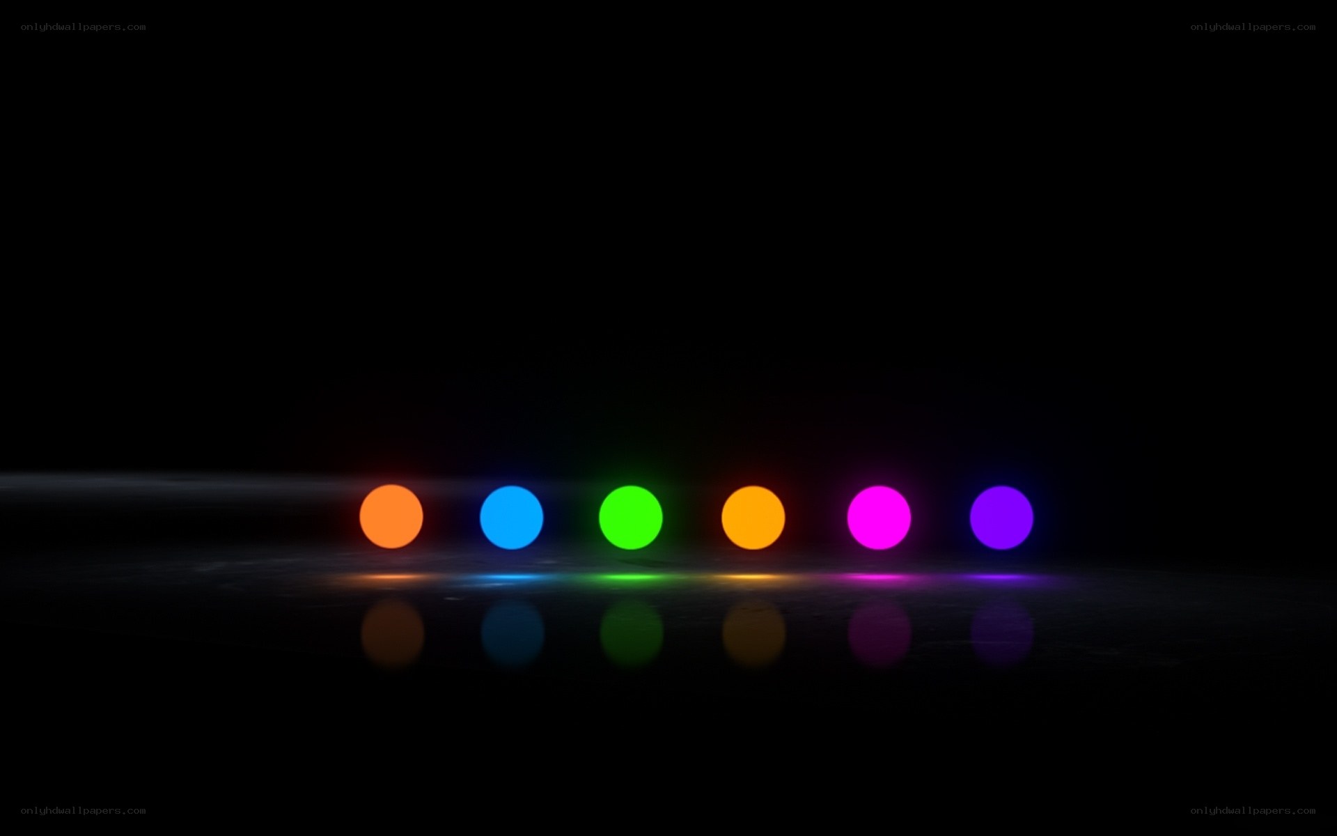colorful glowing orbs