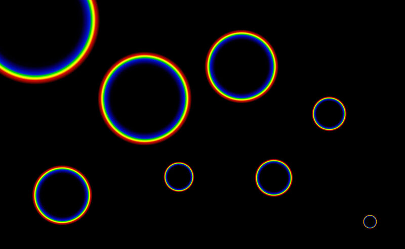 Colorful Glowing Rings