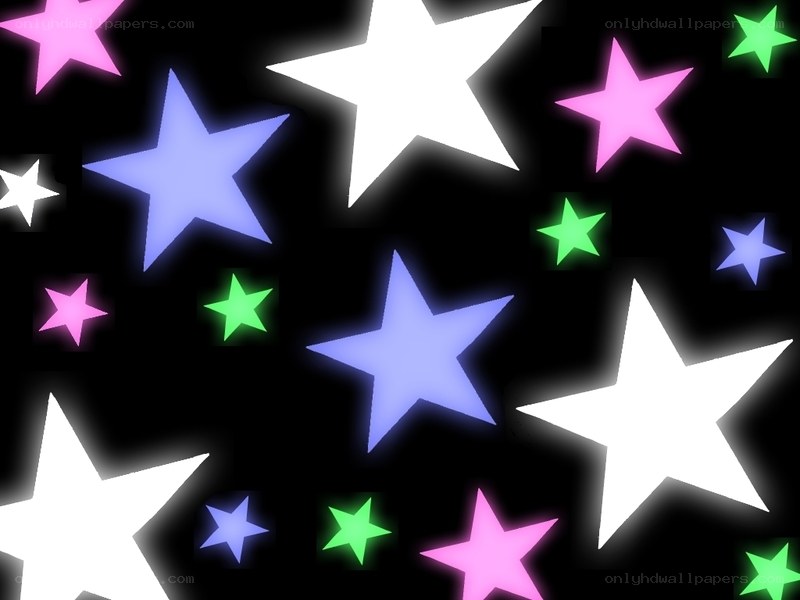 colorful glowing stars