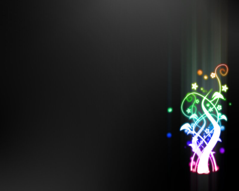 colorful glowing vines