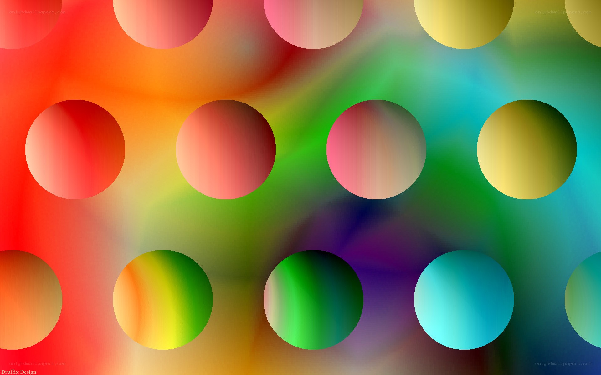 colorful gradient circles