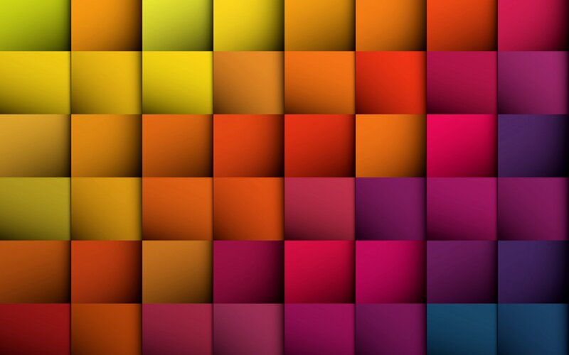 Colorful Gradient Squares — Yellow