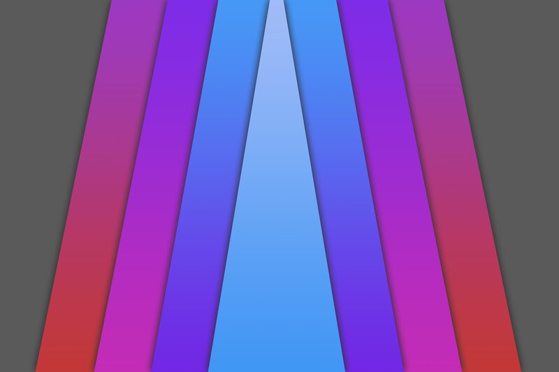 Colorful Gradient Stripes — Blue, Calm