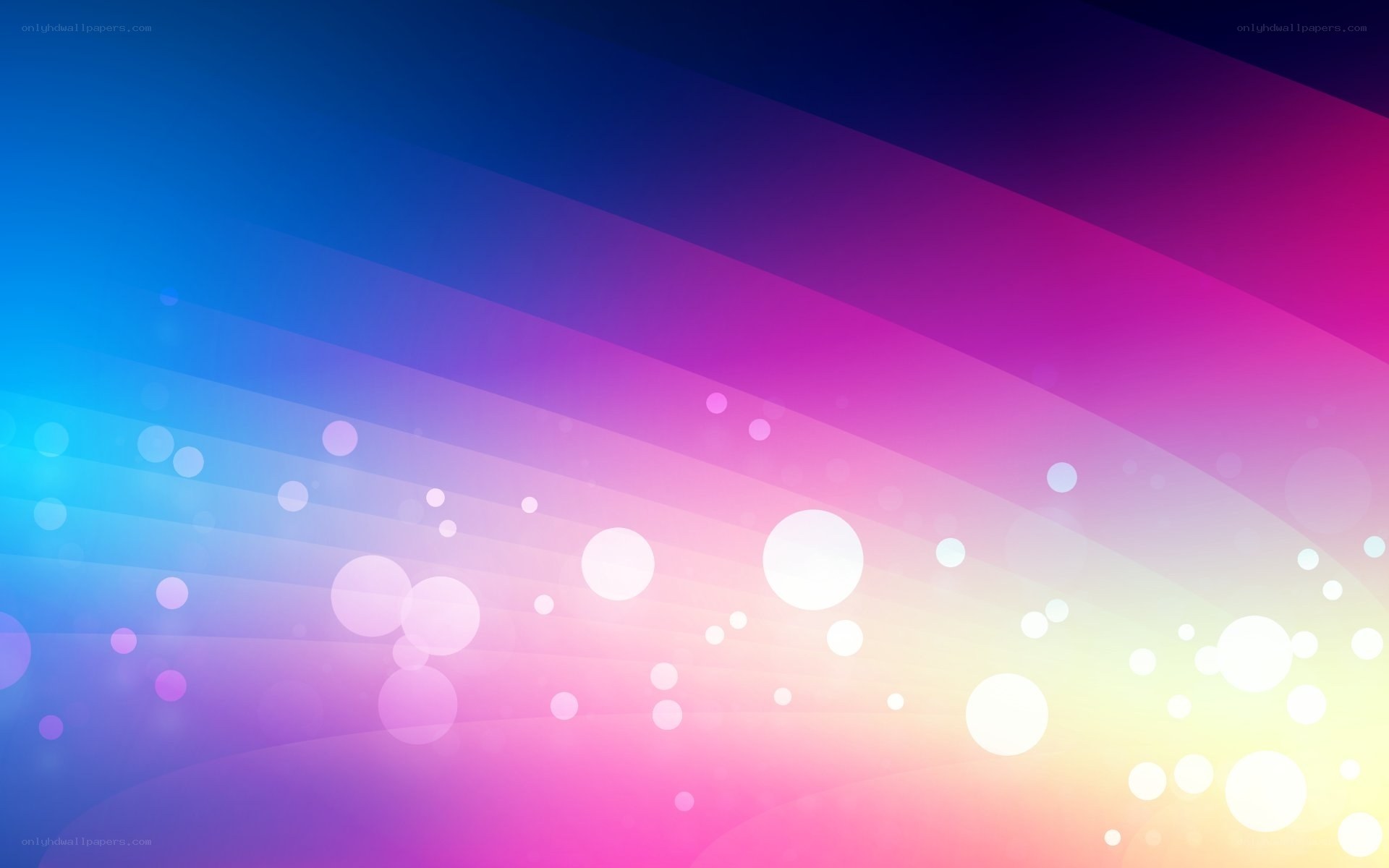 colorful gradient with bokeh